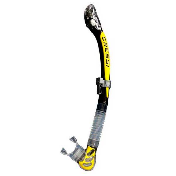 cressi tubo respirador snorkel ultra dry con válvula anti entrada de agua